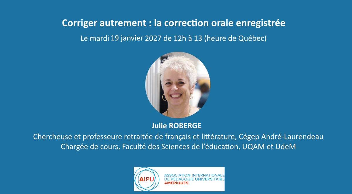 Photo de lintervenante