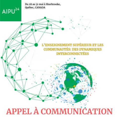 Appel à communication AIPU24 à Sherbrooke 28 au 31 mai