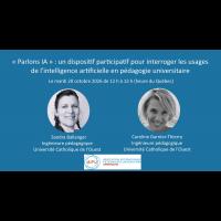 Photos des intervenantes