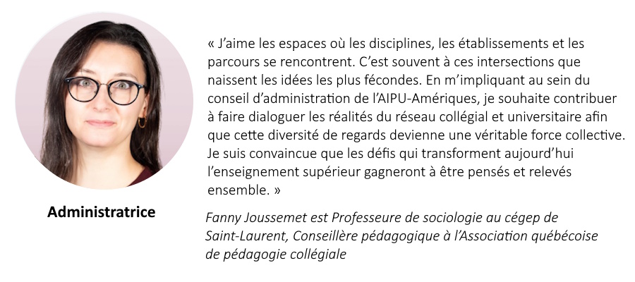 Fanny Joussemet - Administratrice